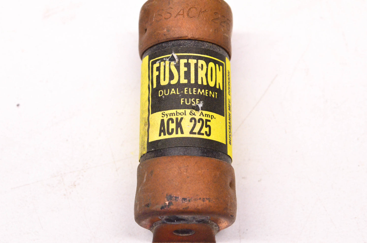 Cooper Bussmann ACK-225 225 Amp Fusetron Dual-Element Fuse NOS