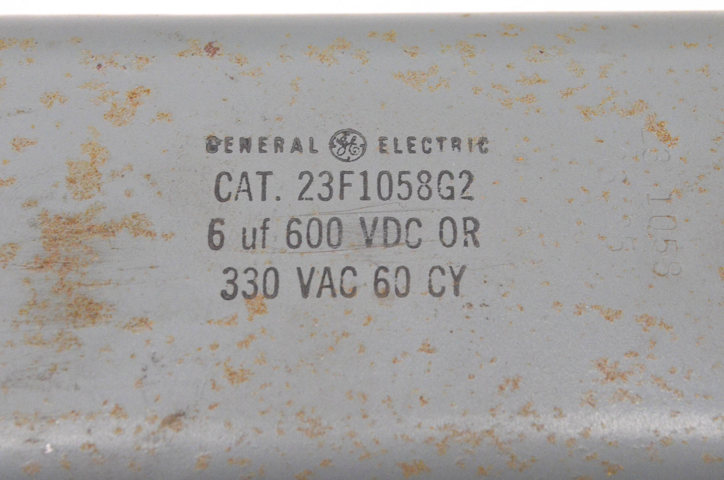 General Electric 23F1058G2 6uF 600VDC or 330VAC Capacitor NOS