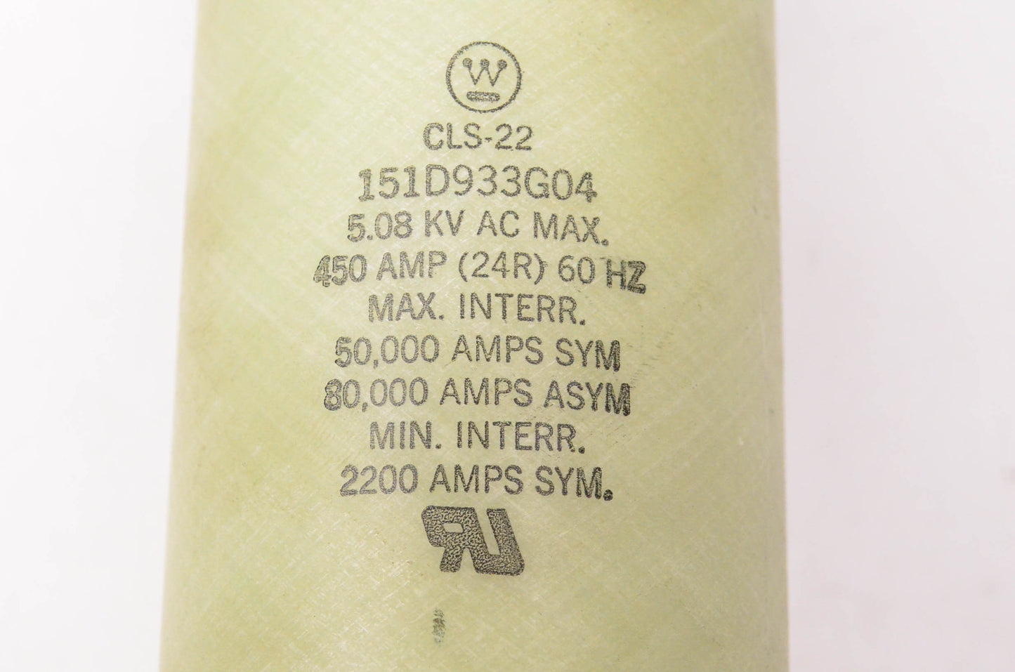 Westinghouse CLS-22, 151D933G04 450 Amp 5.08KVAC 60Hz Fuse NOS
