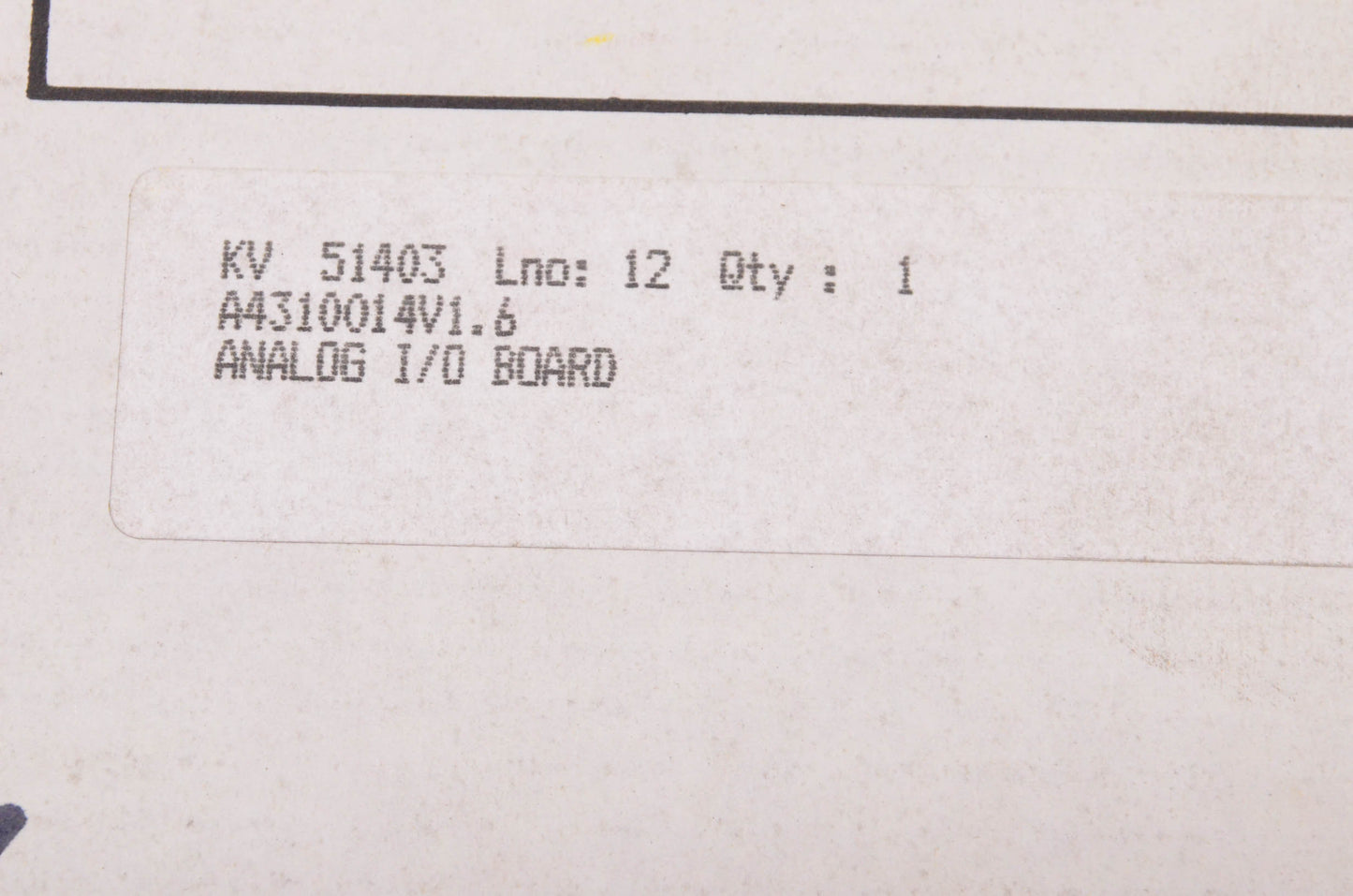Metso Automation Inc. Metso Server Analog I/O Board V1.6 NOS
