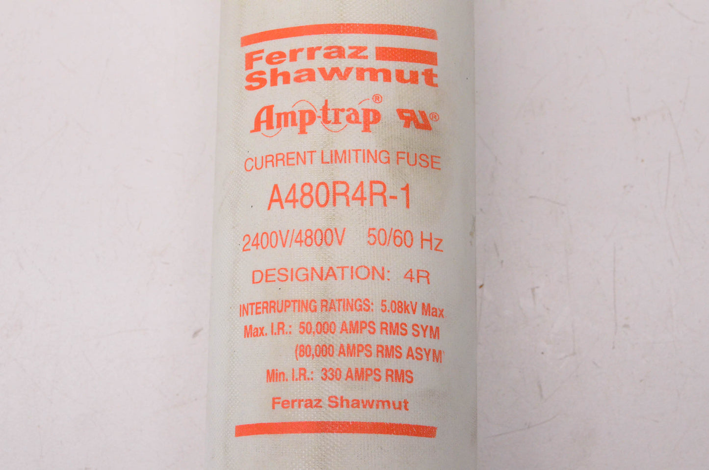 Ferraz Shawmut A480R4R-1 2400V/4800V 50/60Hz Current Limiting Amp-Trap Fuse NOS
