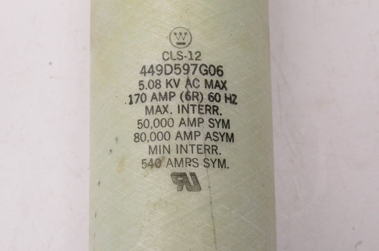 Westinghouse 449D597G06 170 Amp 5.08KV Westinghouse Fuse