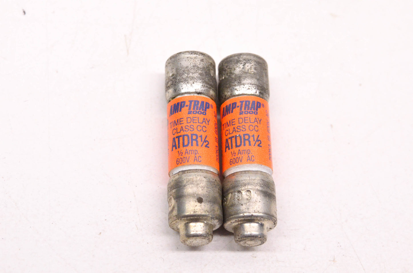 Gould ATDR1/2 1/2 Amp 600 Volt Time Delay Class CC Fuse Qty 2 NOS