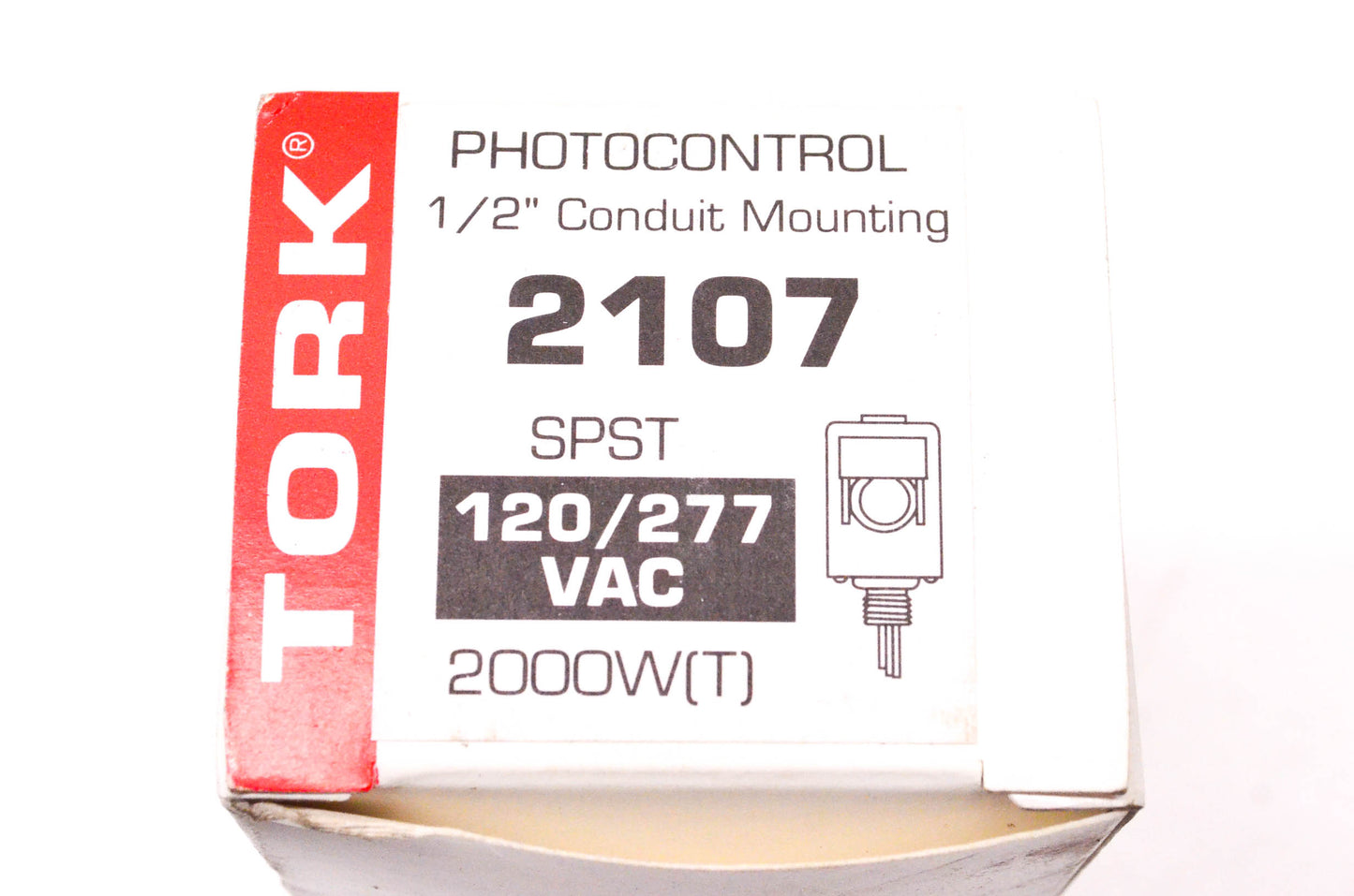 Tork 2107 Tork Photocontrol 120/277 Volt AC 1/2" Conduit Mounting NOS