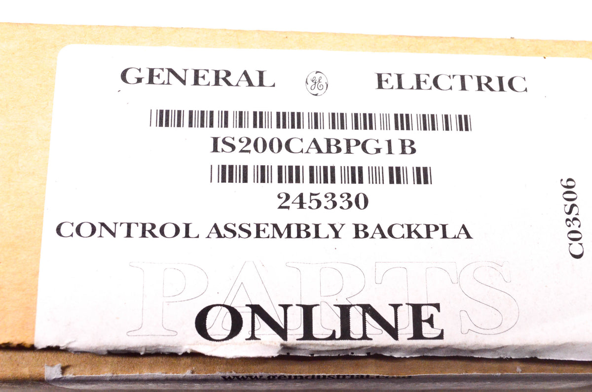 General Electric IS200CABPG1B Control Assembly Backplane Board NOS