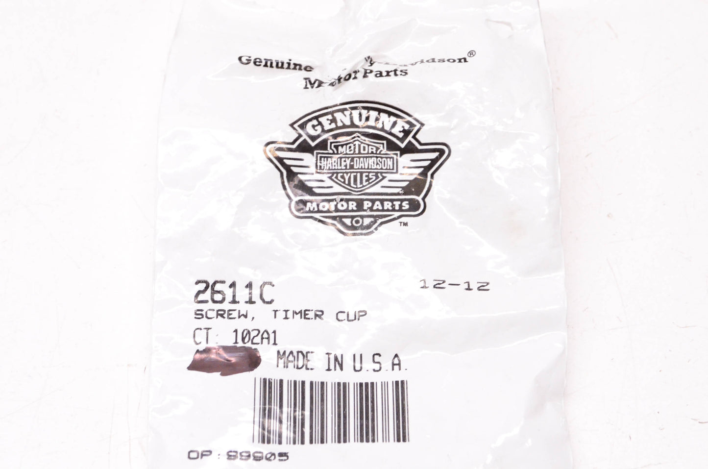 New OEM Harley-Davidson 2611C Timer Cup Screw NOS
