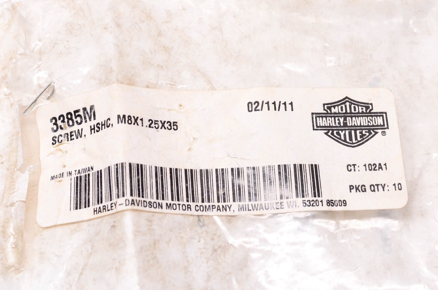 New OEM Harley-Davidson 3385M Hex Socket Head Screw NOS