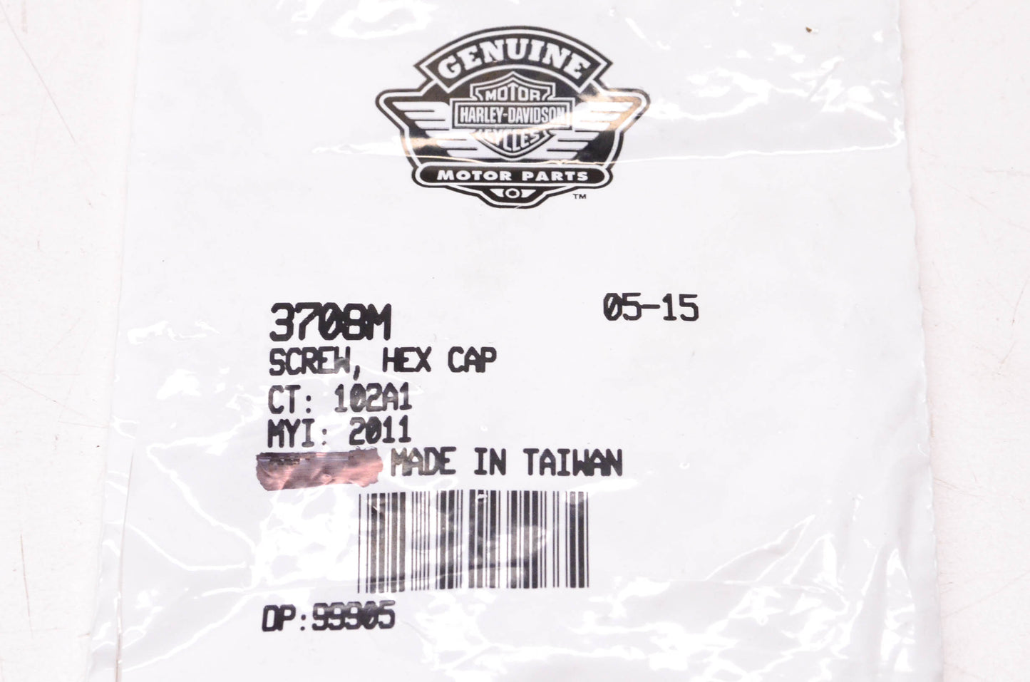 New OEM Harley-Davidson 3708M Hex Cap Screw NOS