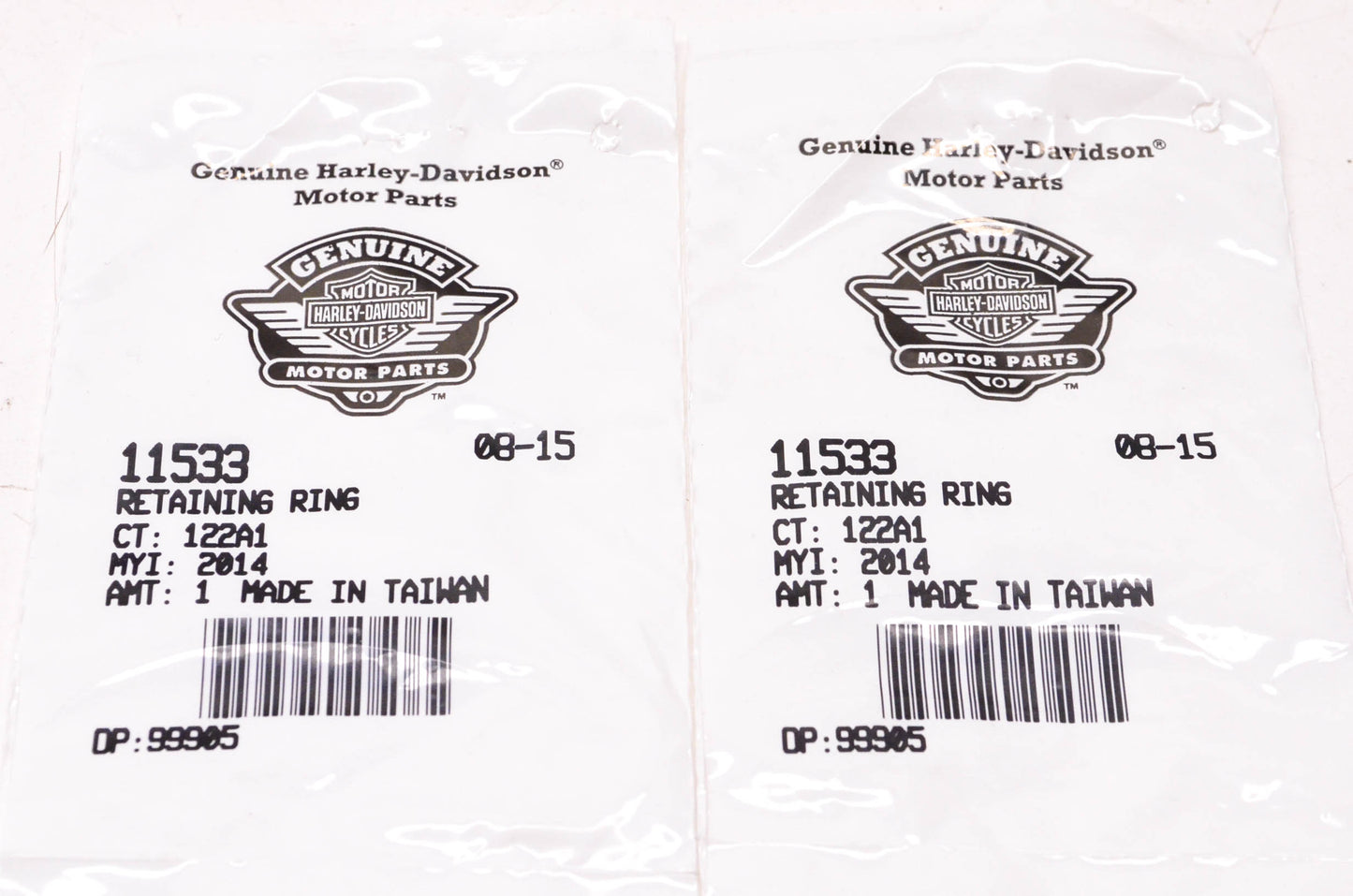 New OEM Harley-Davidson 11533 Retaining Ring Qty 2 NOS