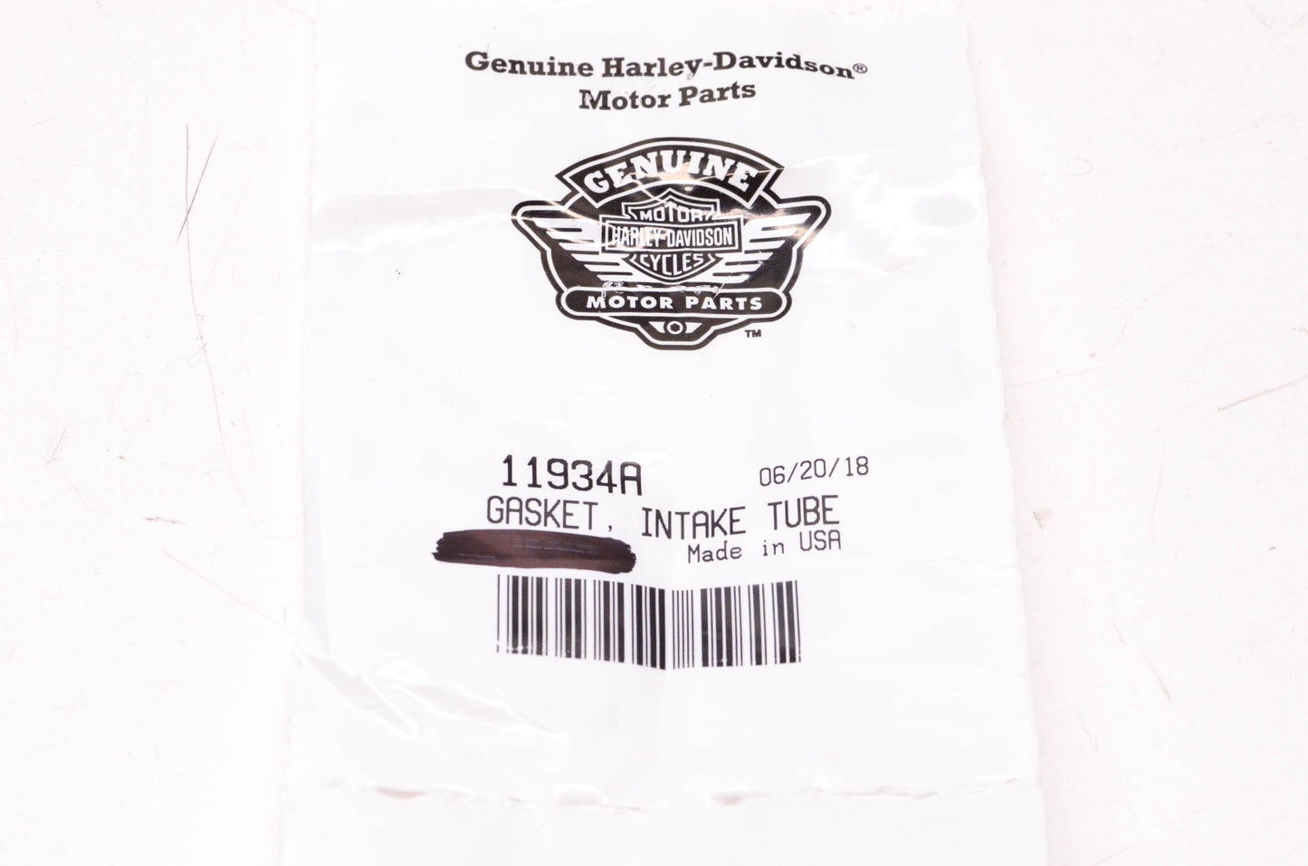 New OEM Harley-Davidson 11934A Intake Tube Gasket NOS