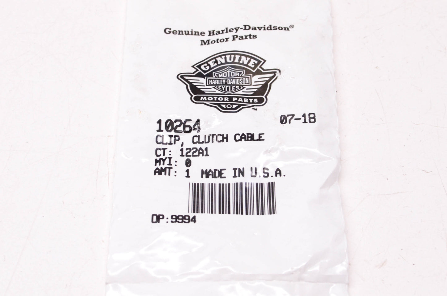 New OEM Harley-Davidson 10264 Clutch Cable Clip NOS