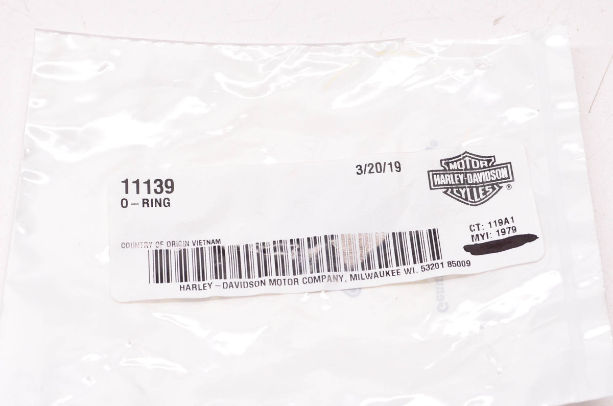 New OEM Harley-Davidson 11139 O-Ring NOS