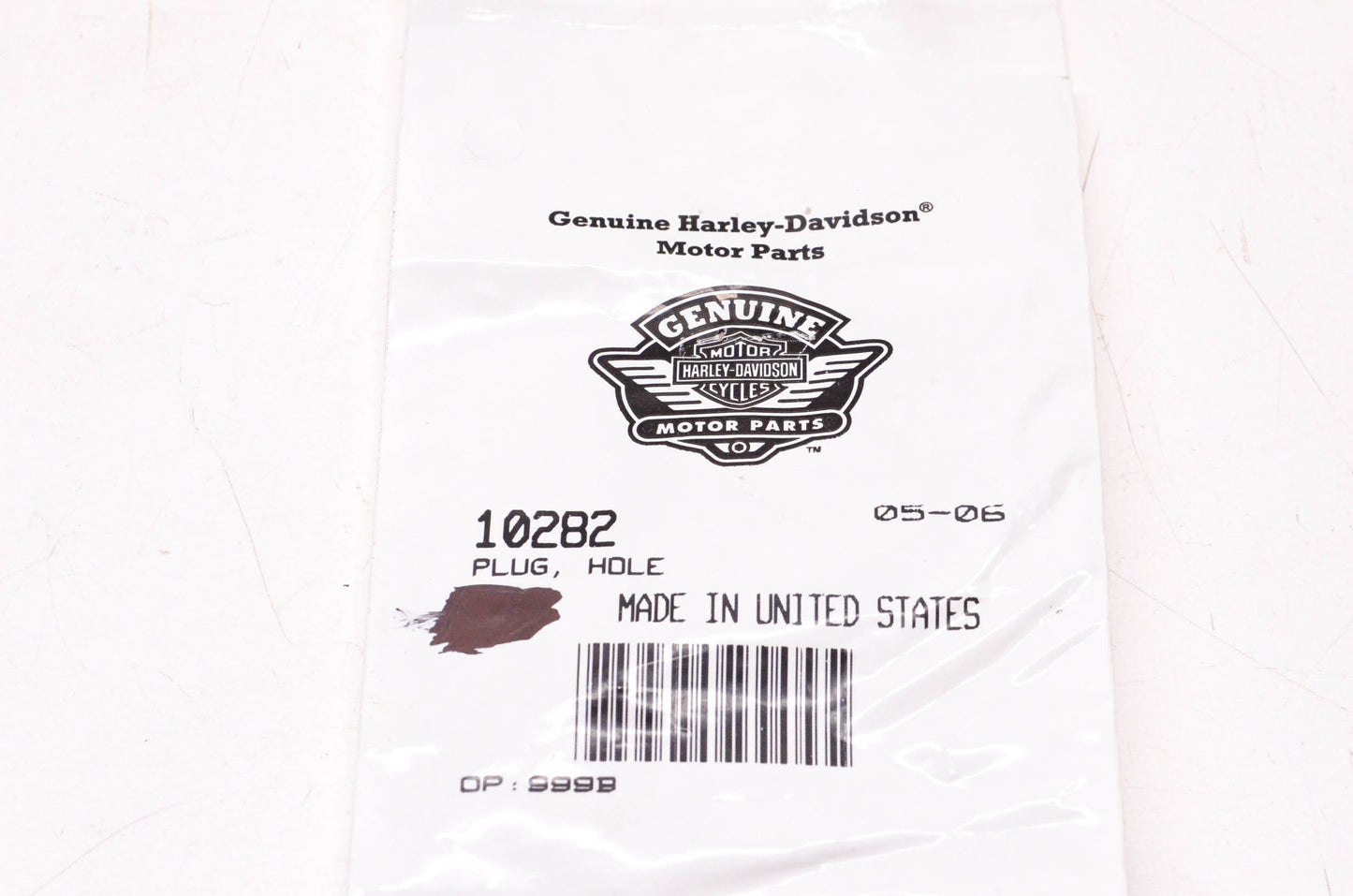 New OEM Harley-Davidson 10282 Hole Plug Qty 2 NOS
