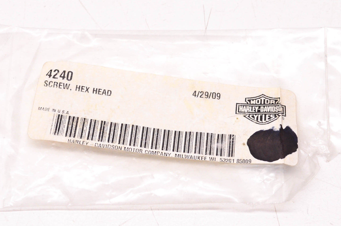 New OEM Harley-Davidson 4240 Hex Head Screw Qty 2 NOS