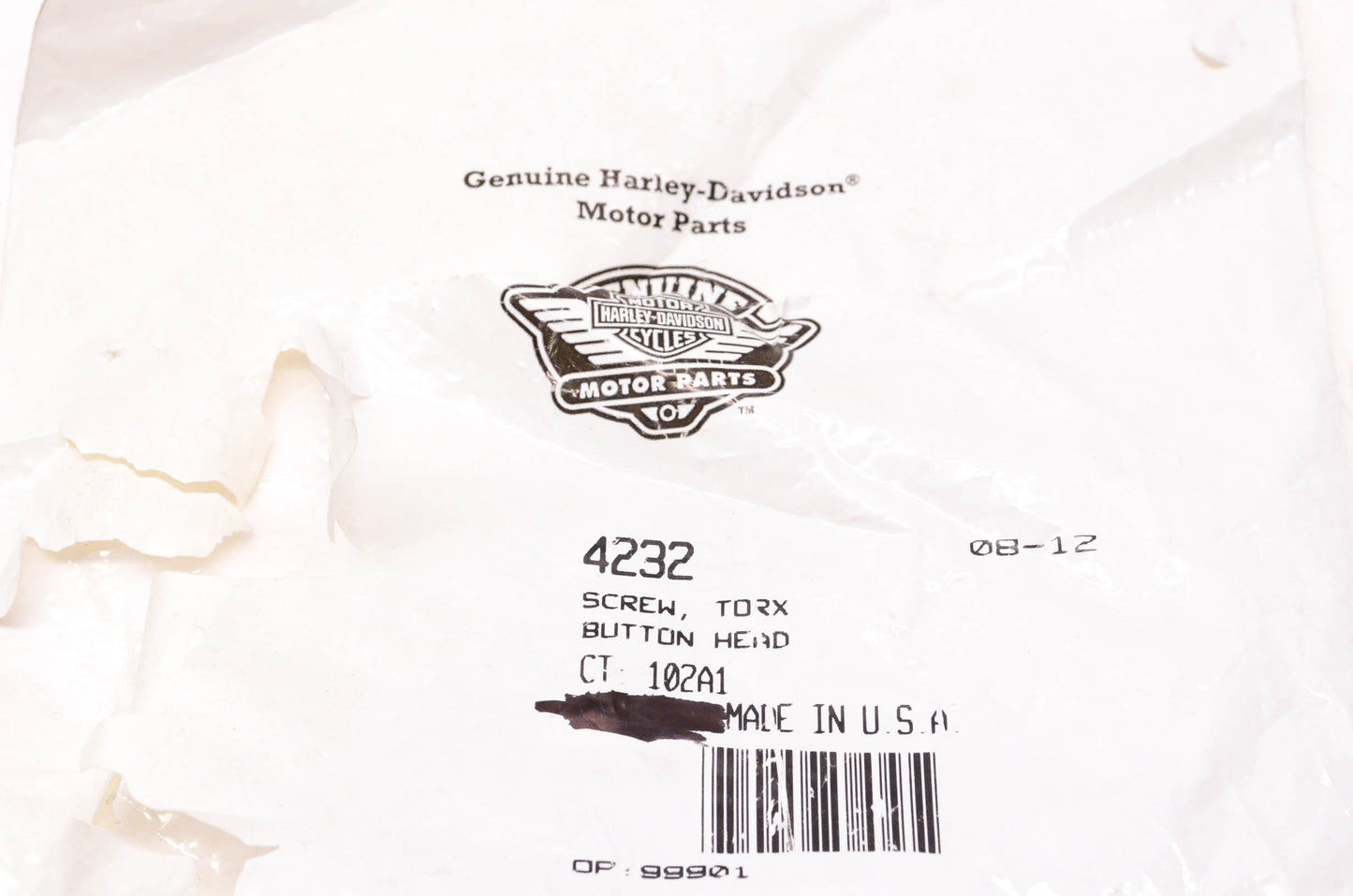 New OEM Harley-Davidson 4232 Button Head Torx Screw Qty 2 NOS