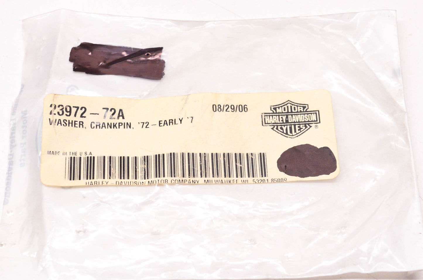New OEM Harley-Davidson 23972-72A Crank Pin Thrust Washer NOS