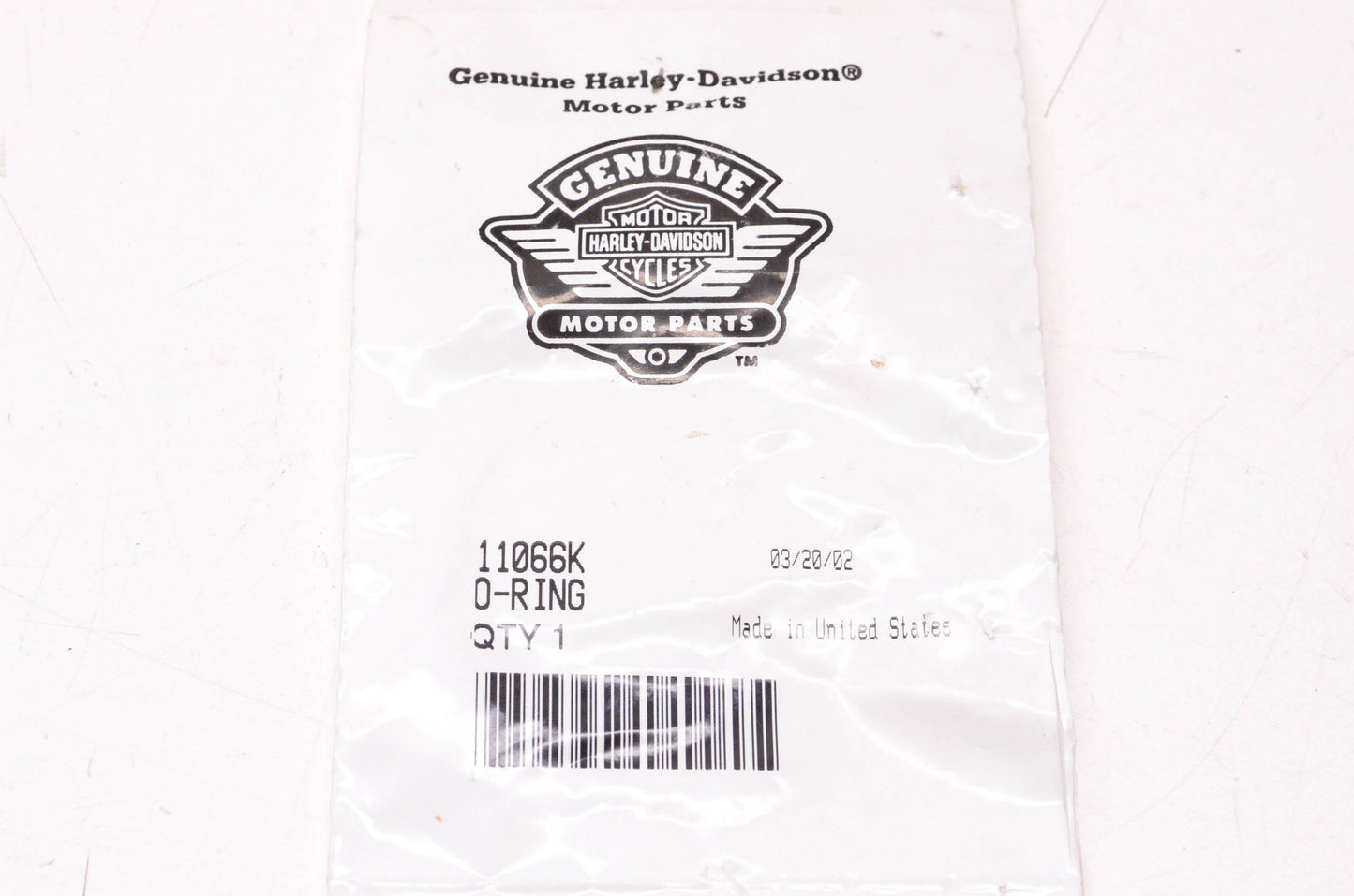 New OEM Harley-Davidson 11066K Oil Fitting O-Ring NOS