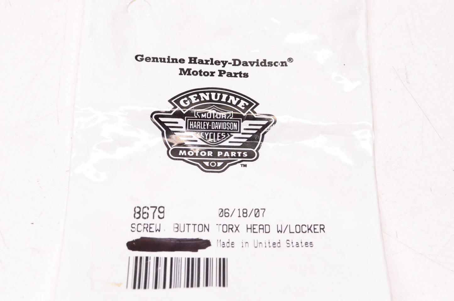 New OEM Harley-Davidson 8679 Torx Button Head Screw Qty 6 NOS