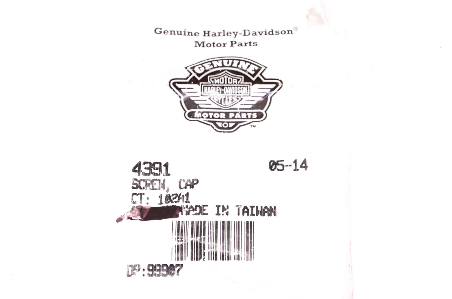 New OEM Harley-Davidson 4391 Cap Screw Qty 4 NOS