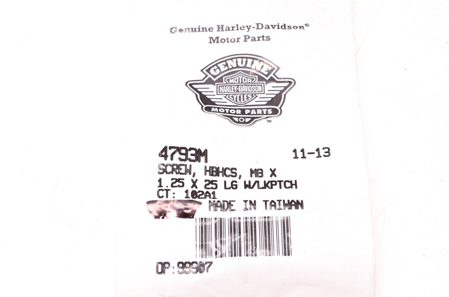 New OEM Harley-Davidson 4793M Screw NOS