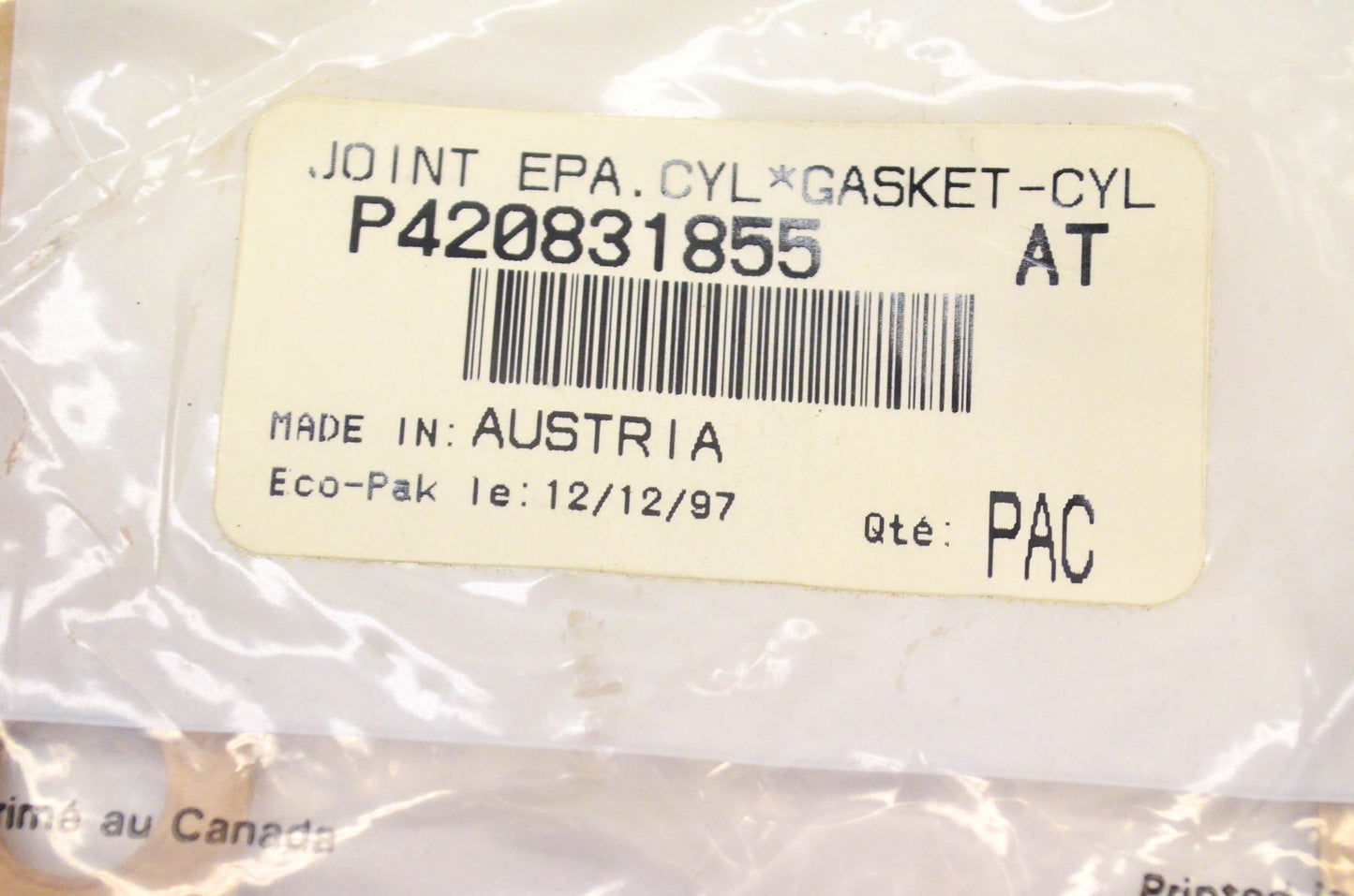 Aftermarket 420831855 Base Gasket NOS