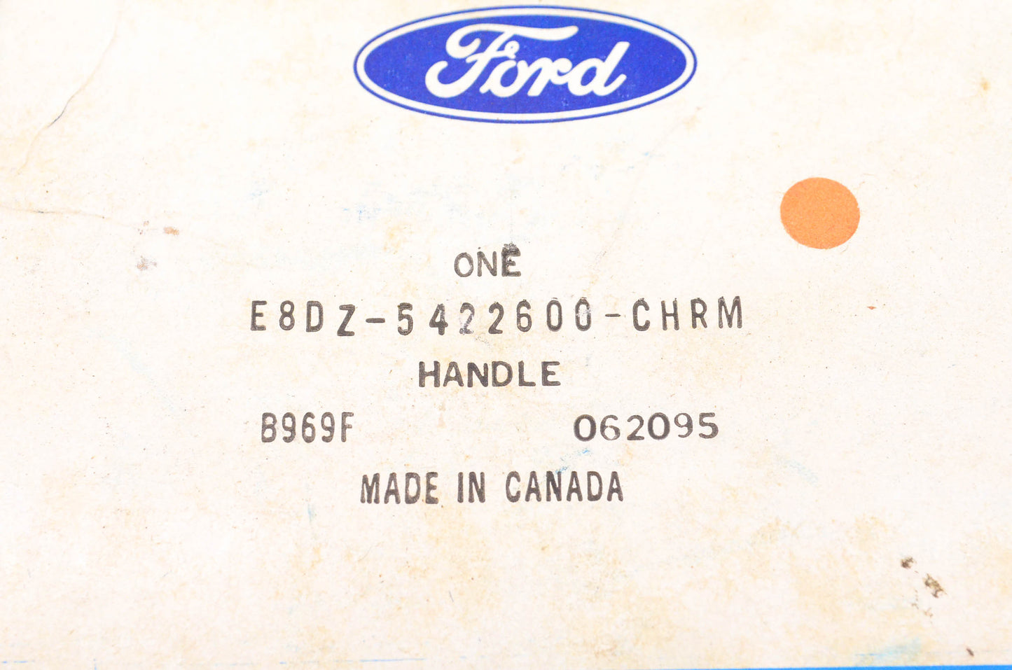 New OEM Ford E8DZ-5422600-CHRM Handle NOS