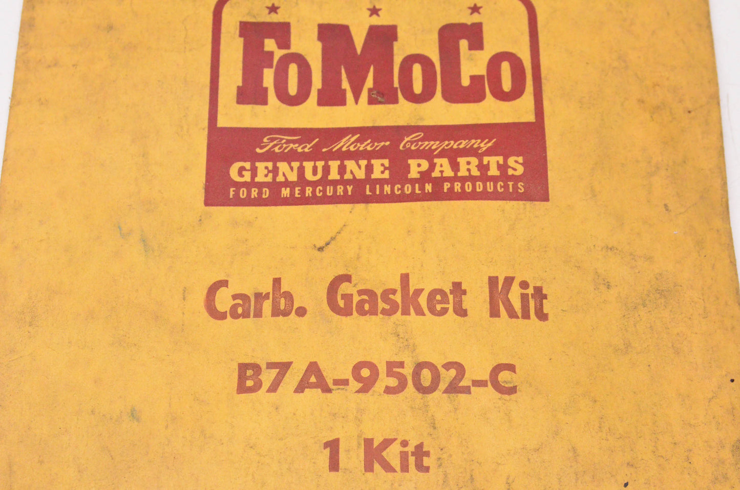 New OEM Ford B7A-9502-C Carburetor Gasket Kit NOS