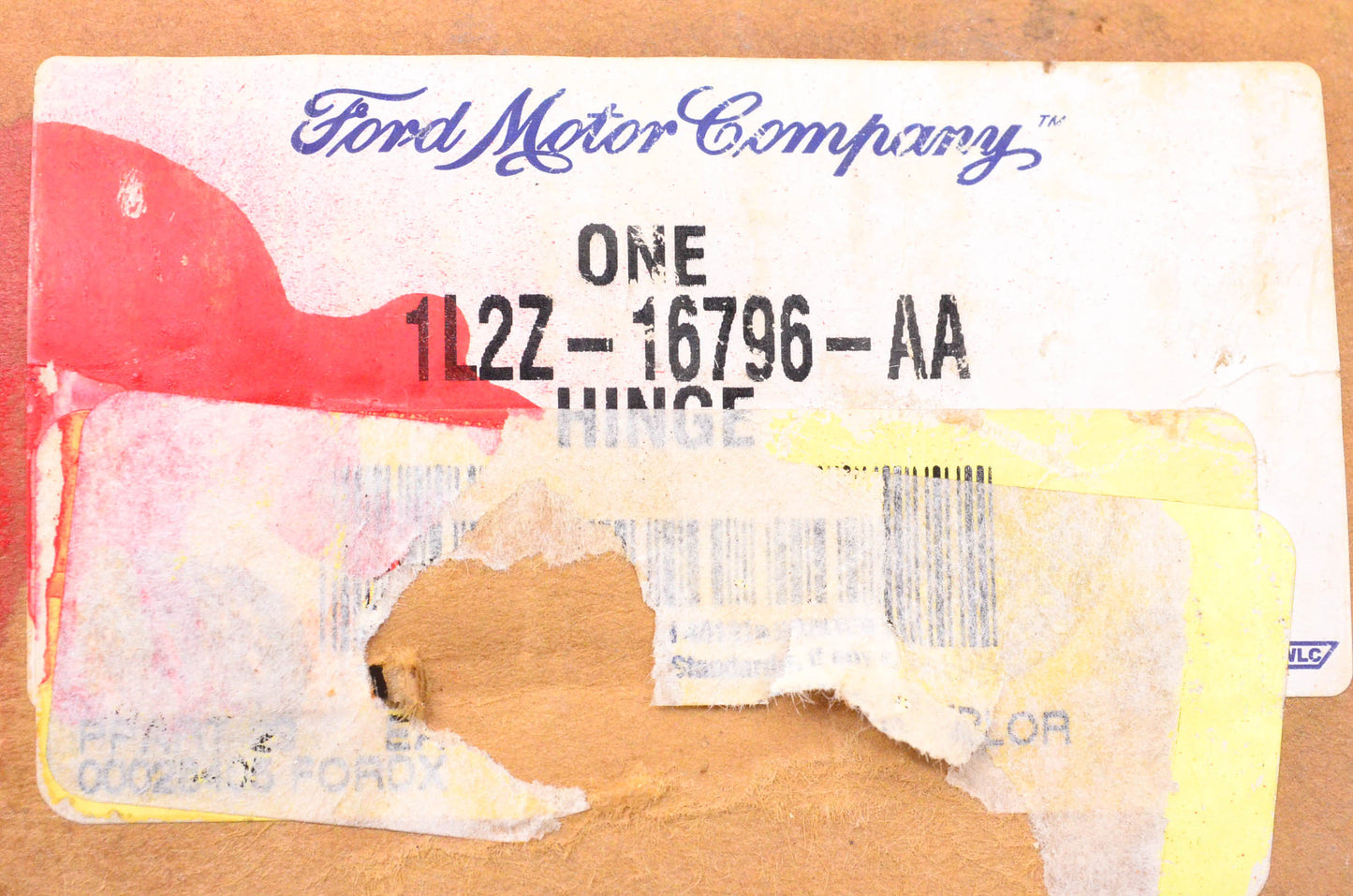 New OEM Ford 1L2Z-16796-AA Passenger's Side Hood Hinge NOS