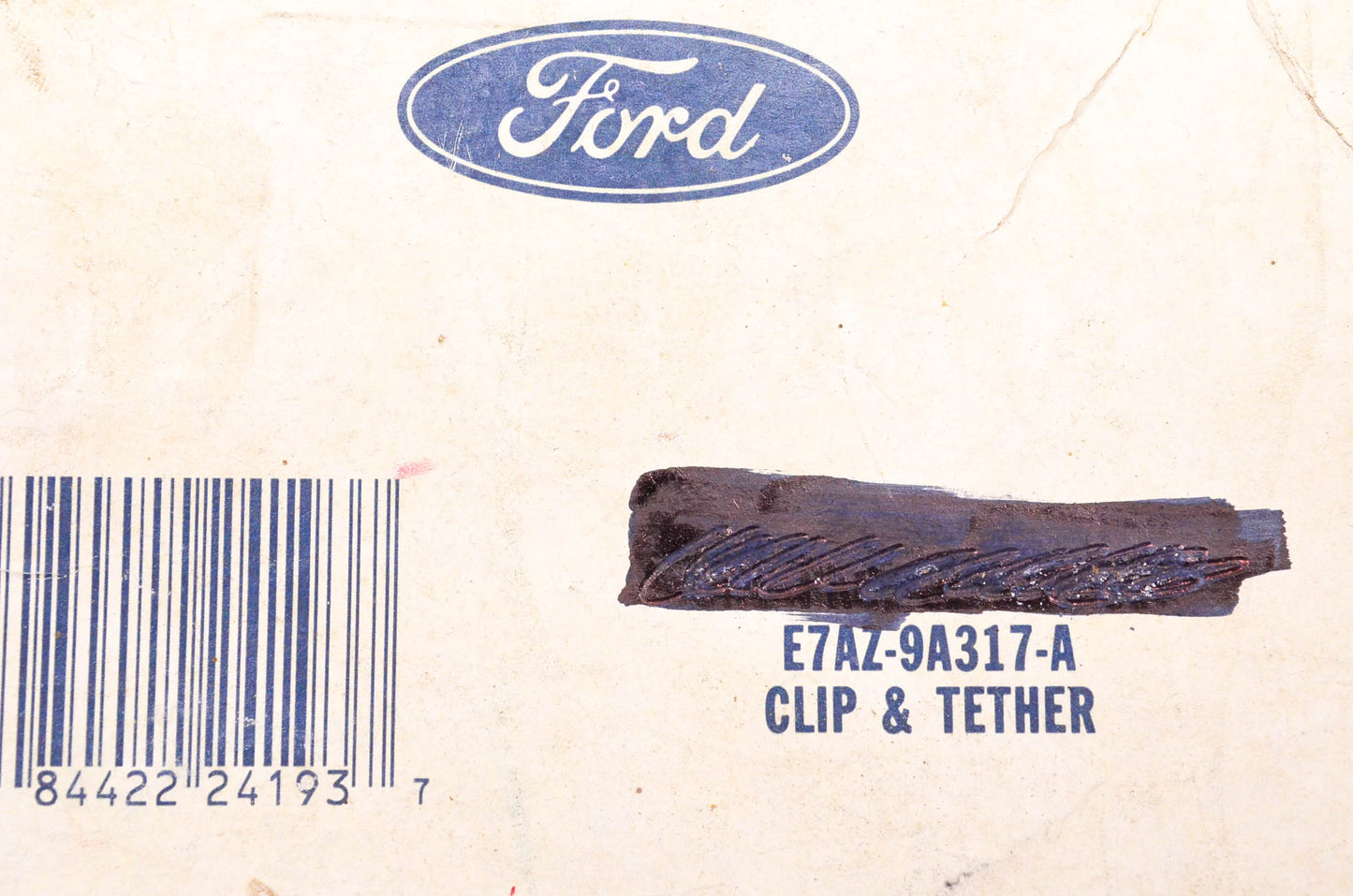 New OEM Ford E7AZ-9A317-A Fuel Clip & Tether 1987-93 Mustang NOS
