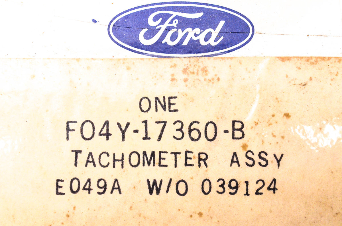 New OEM Ford F04Y-17360-B, FO4Y-17360-B Tachometer Assembly NOS