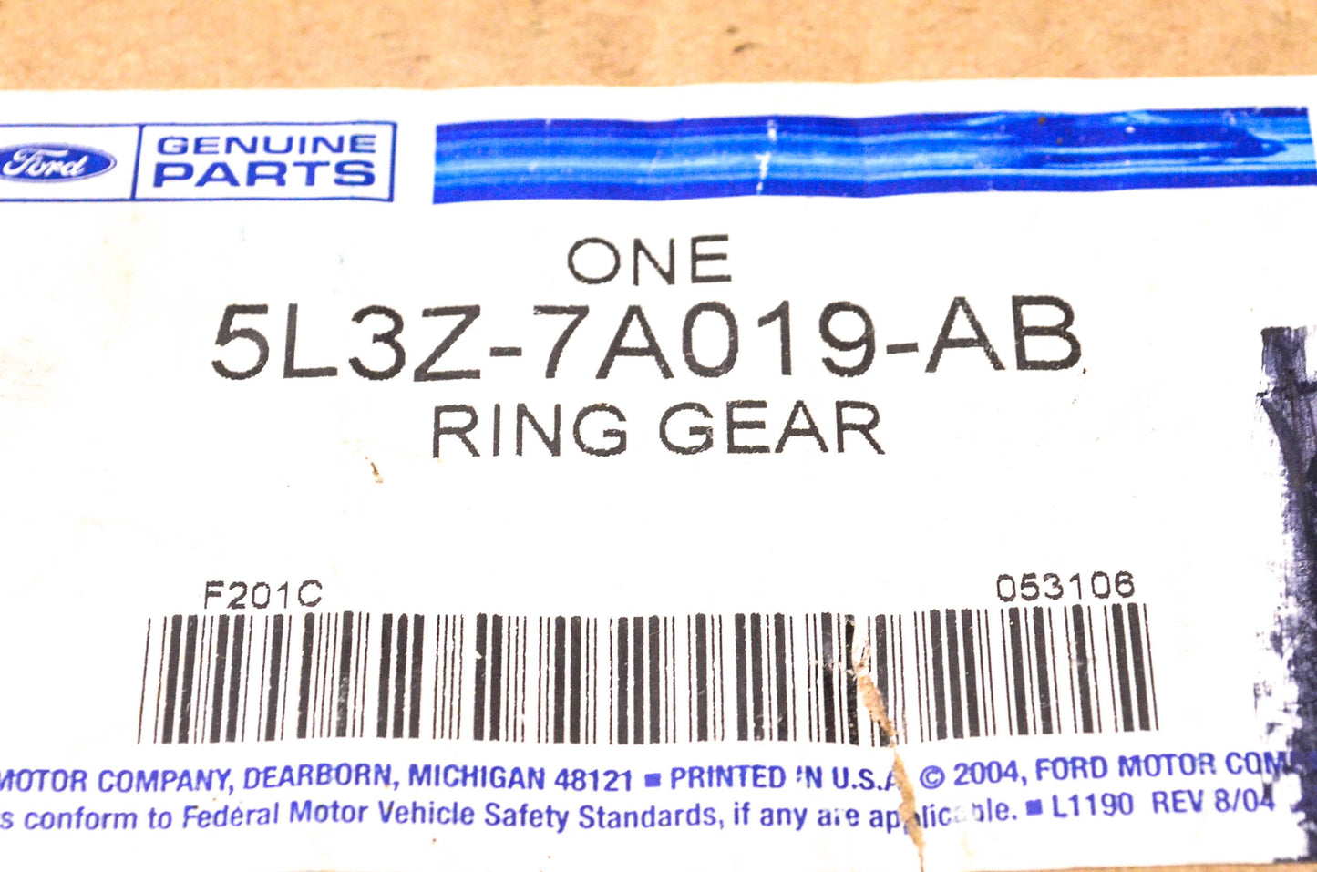 New OEM Ford 5L3Z-7A019-AB Ring Gear NOS