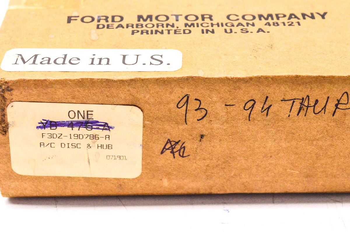 Motorcraft F3DZ-19D786-A A/C Compressor Clutch Disc & Hub Assembly NOS