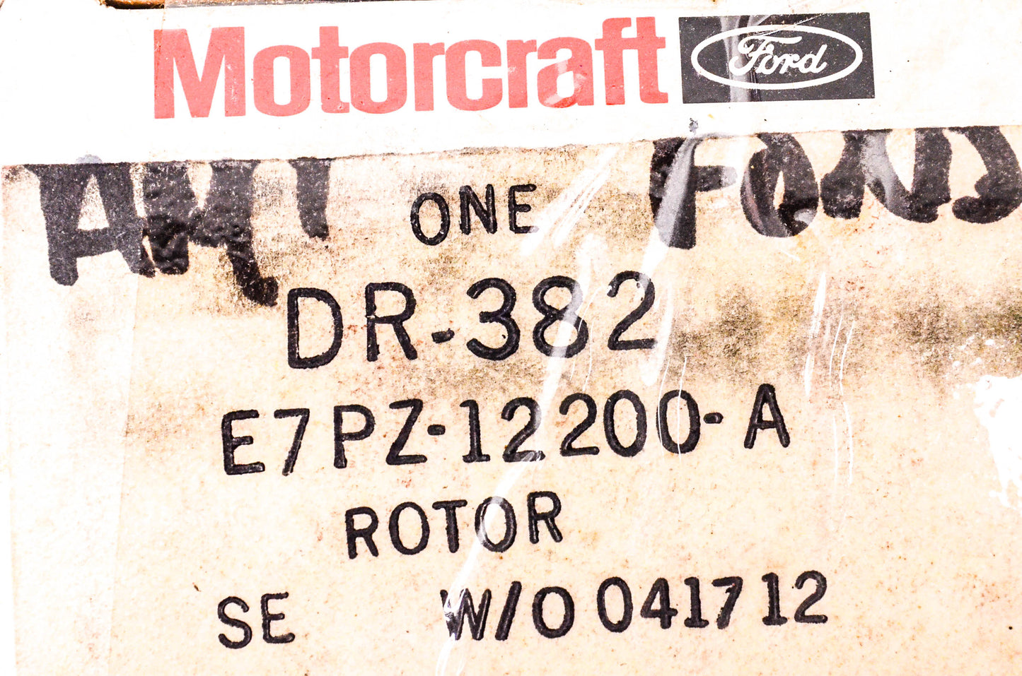 Motorcraft DR-382, E7PZ-12200-A Distributor Rotor NOS