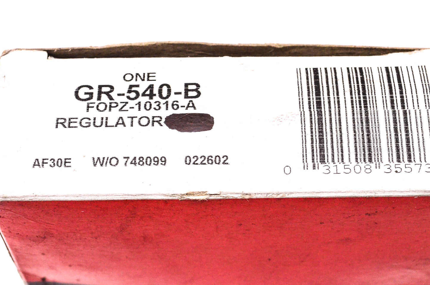 Motorcraft GR-540-B, FOPZ-10316-A, F0PZ-10316-A Voltage Regulator NOS
