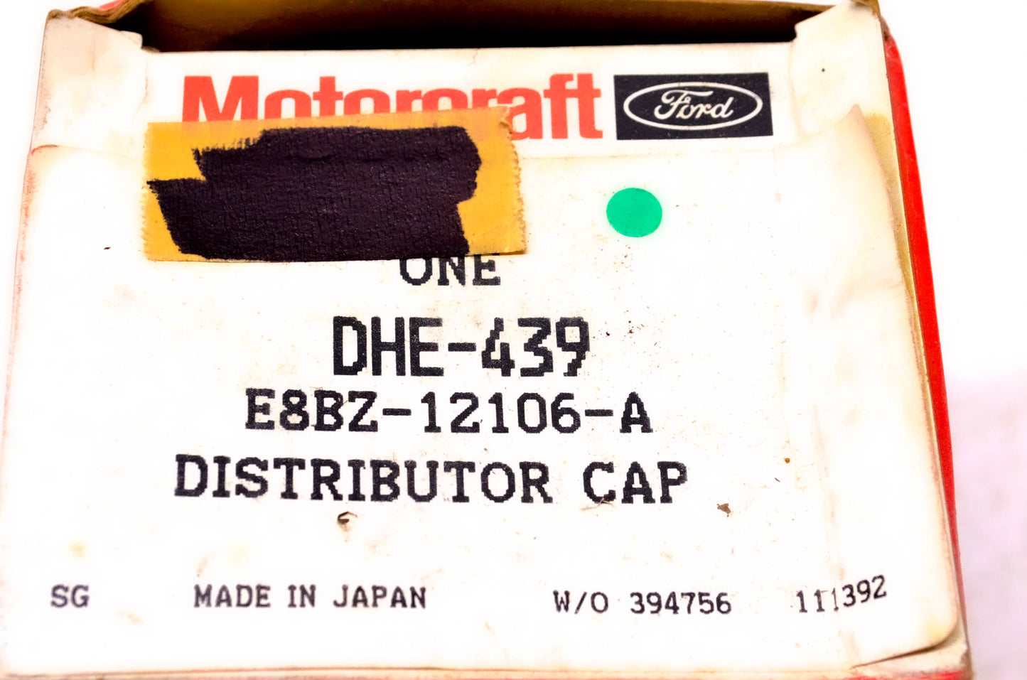 Motorcraft DHE-439, E8BZ-12106-A Distributor Cap NOS