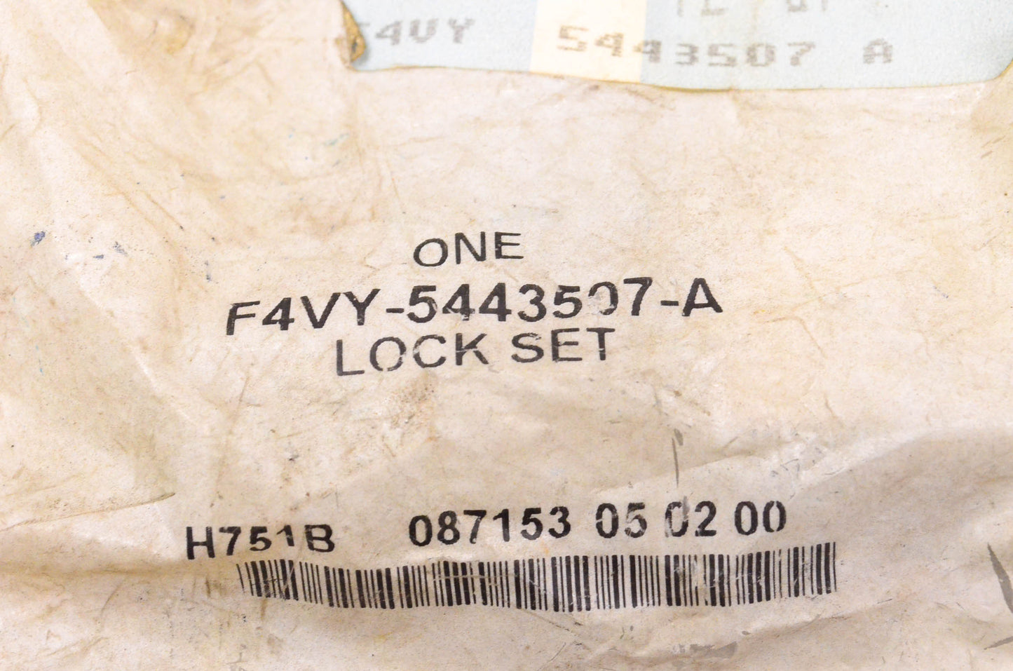 New OEM Ford F4VY-5443507-A Lock Kit 1995-1999 Lincoln Town Car NOS