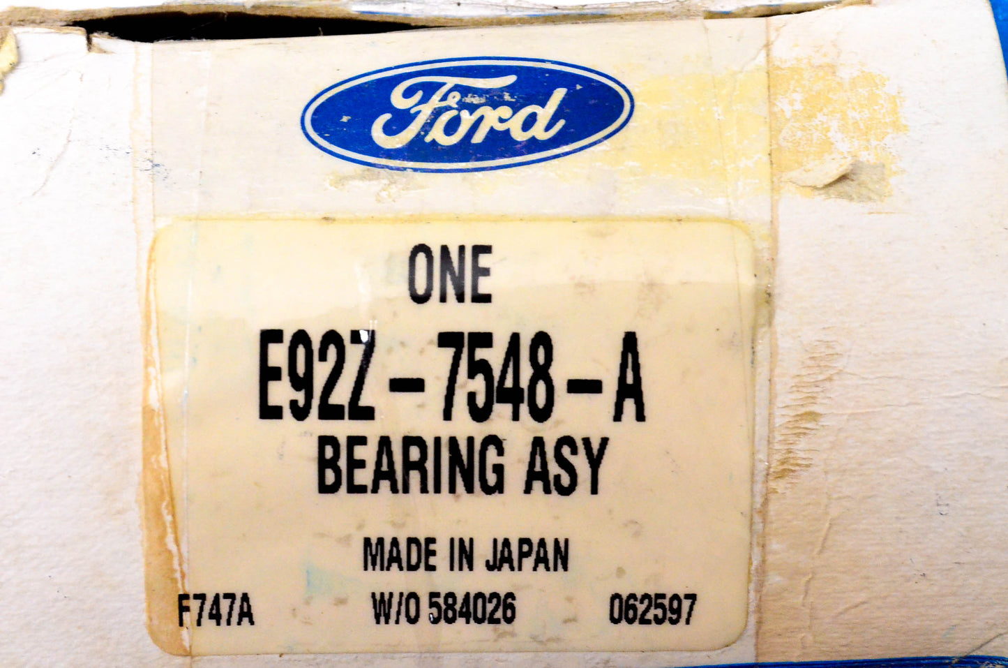 New OEM Ford E92Z-7548-A Clutch Throw Out Bearing NOS