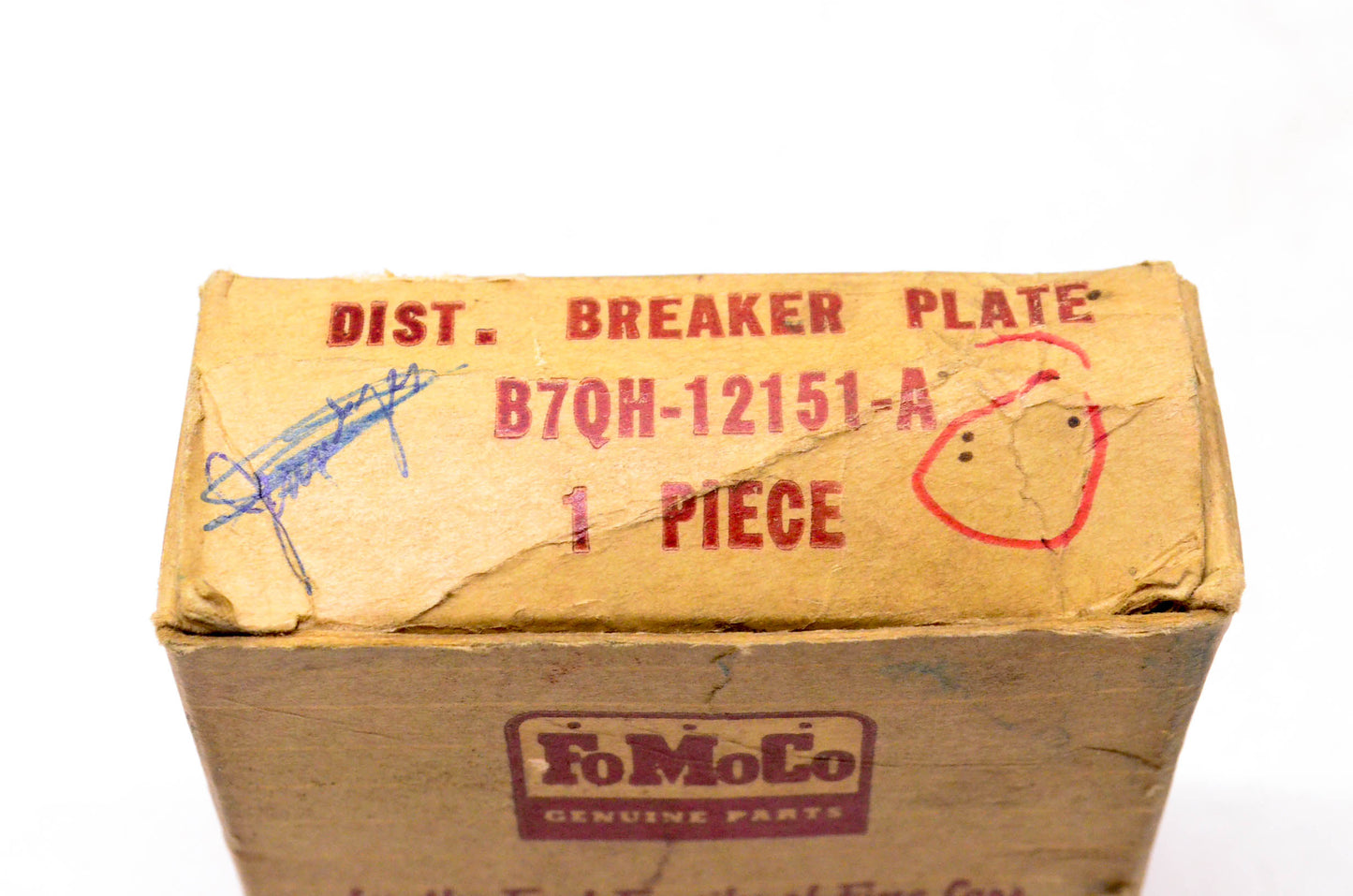 New OEM Ford B7QH-12151-A Distributor Breaker Plate NOS