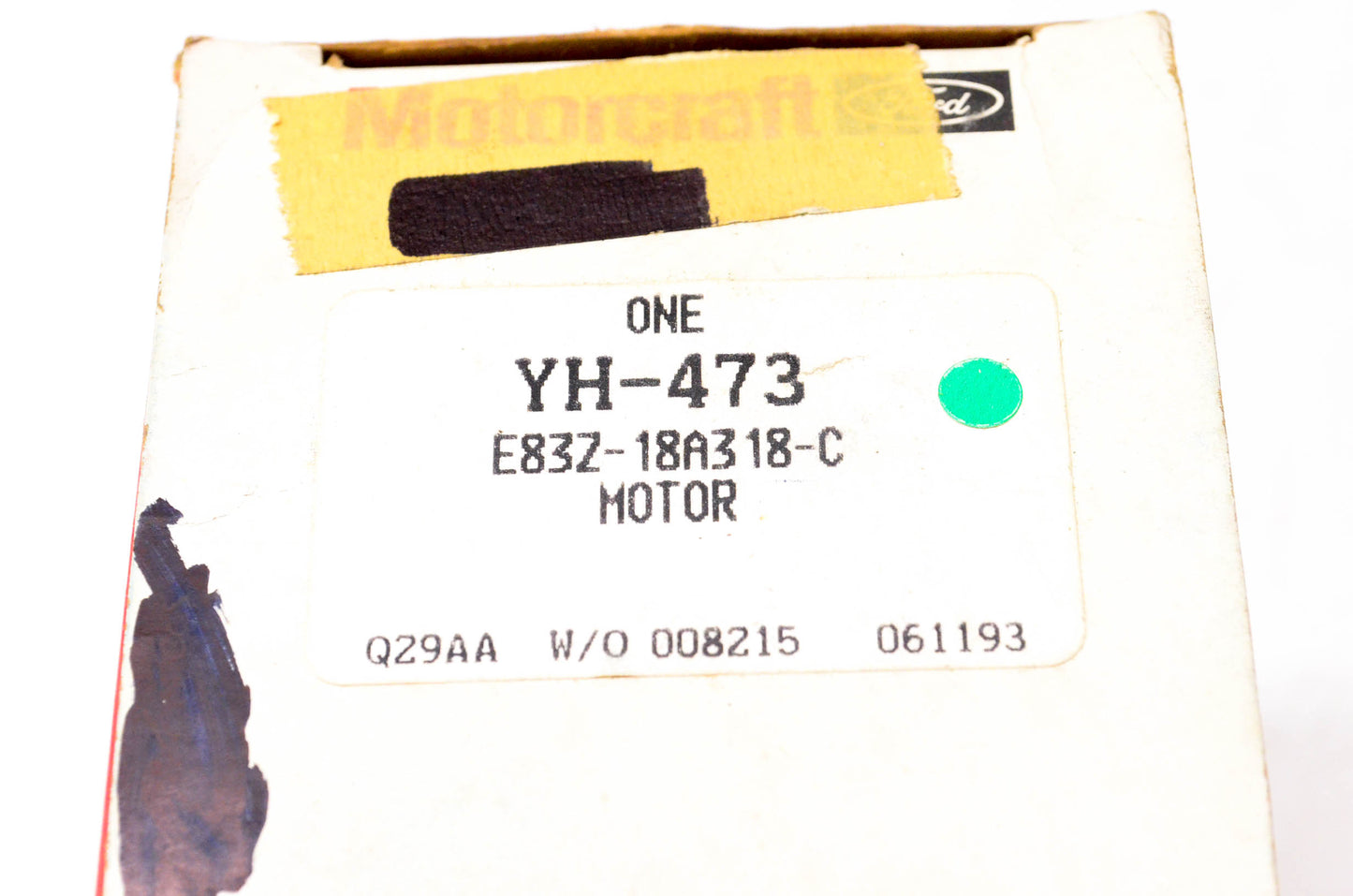 Motorcraft YH-473, E83Z-18A318-C Vacuum Motor NOS