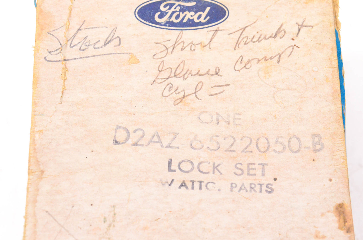 New OEM Ford D2AZ-6522050-B Lock Kit NOS