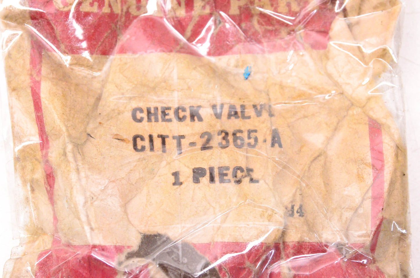 New OEM Ford C1TT-2365-A, CITT-2365-A Brake Check Valve NOS