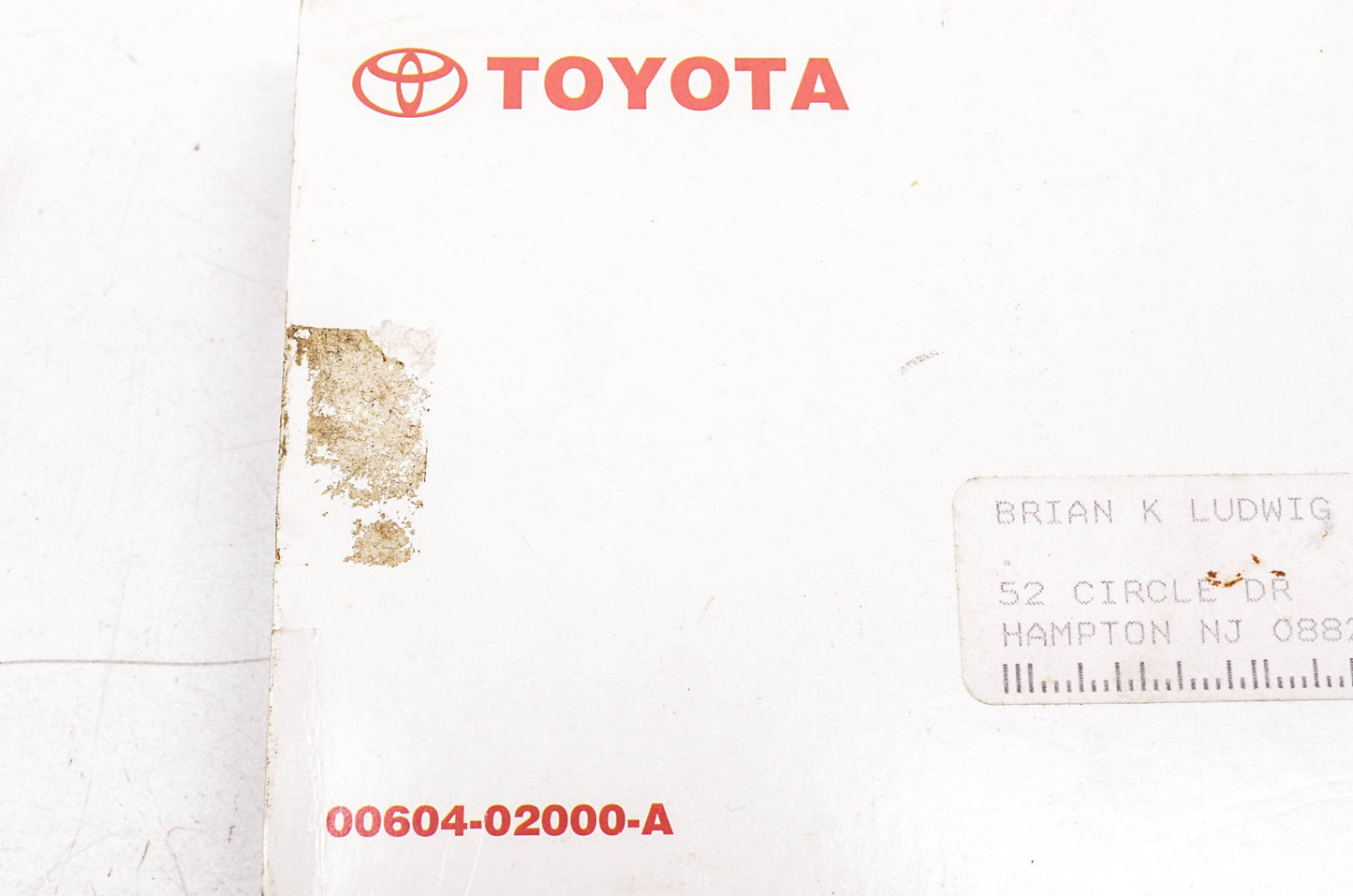 OEM Toyota 00604-02000-A Toyota "A Driving Heritage"