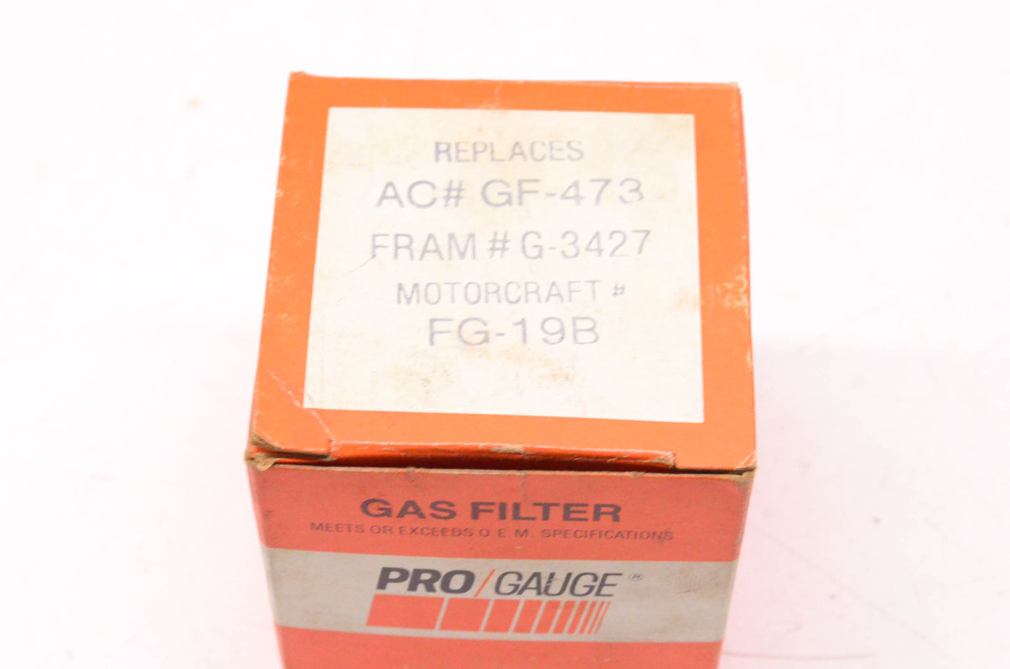 Pro Gauge GF-473, G-3427, FG-19B Gas Filter NOS