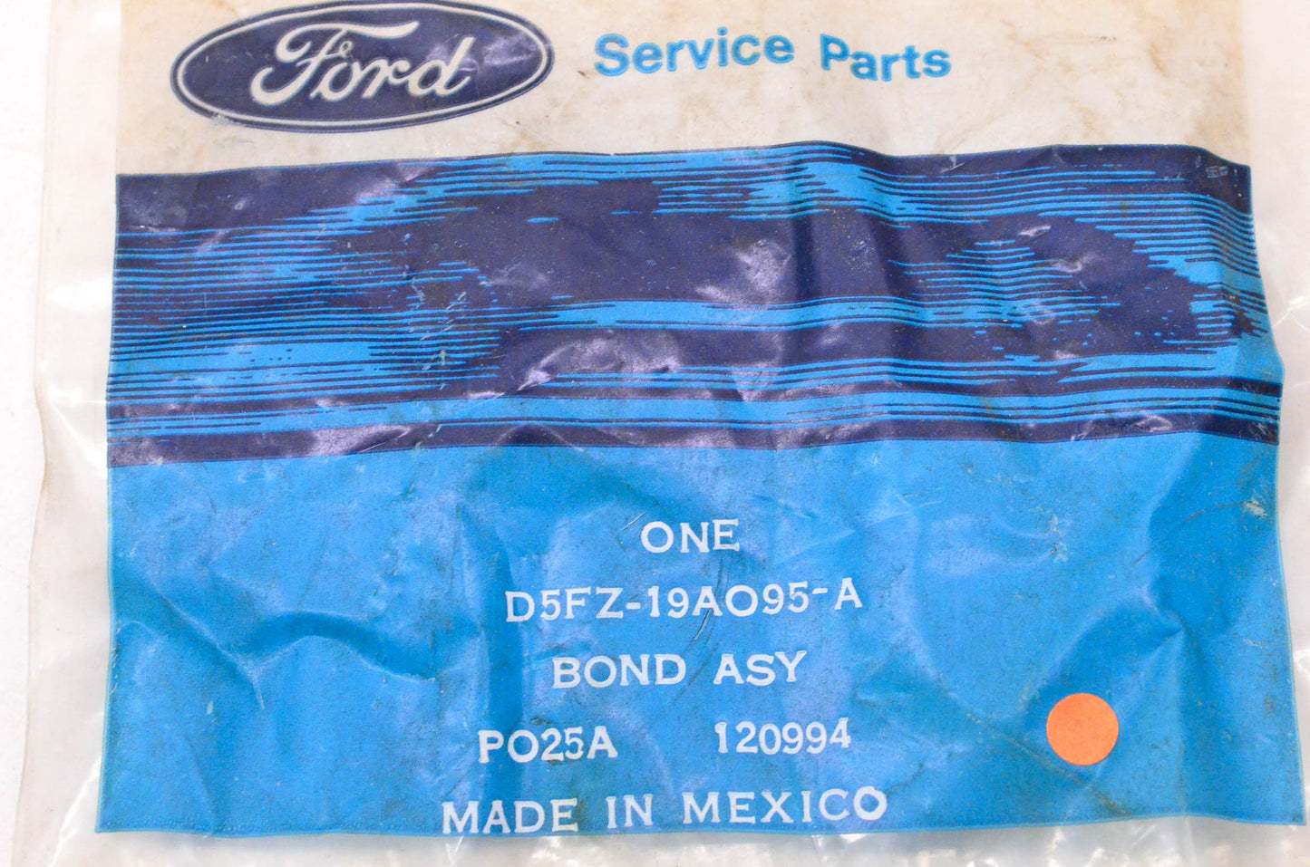 New OEM Ford D5FZ-19A095-A, D5FZ-19AO95-A Radio Interference Bond NOS