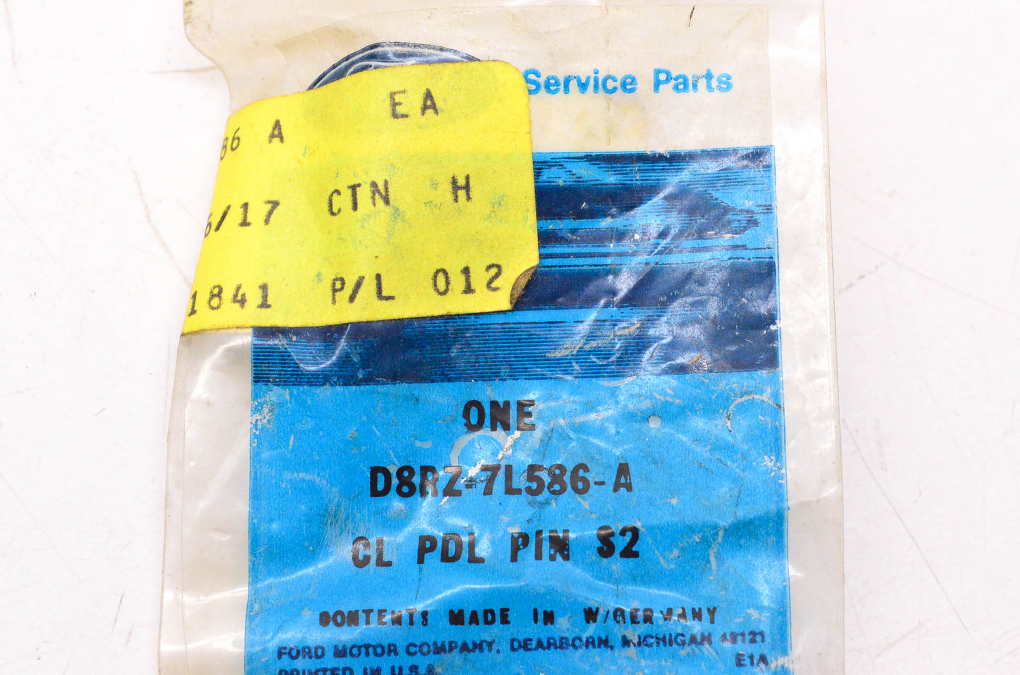 New OEM Ford D8RZ-7L586-A Clutch Pedal Pin NOS