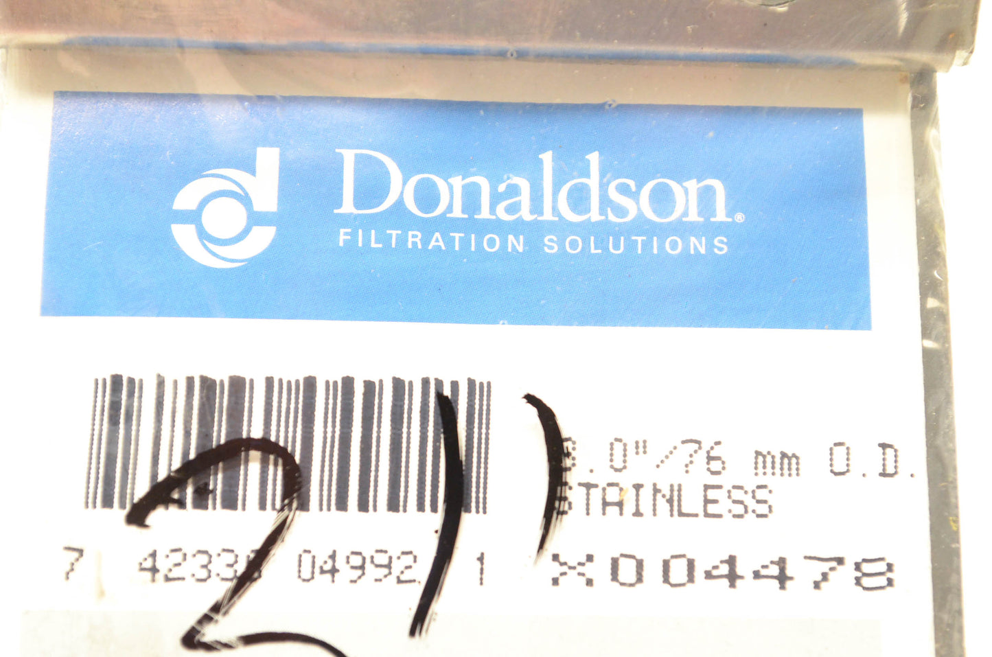 Donaldson X004478 Seal Clamp Kit NOS