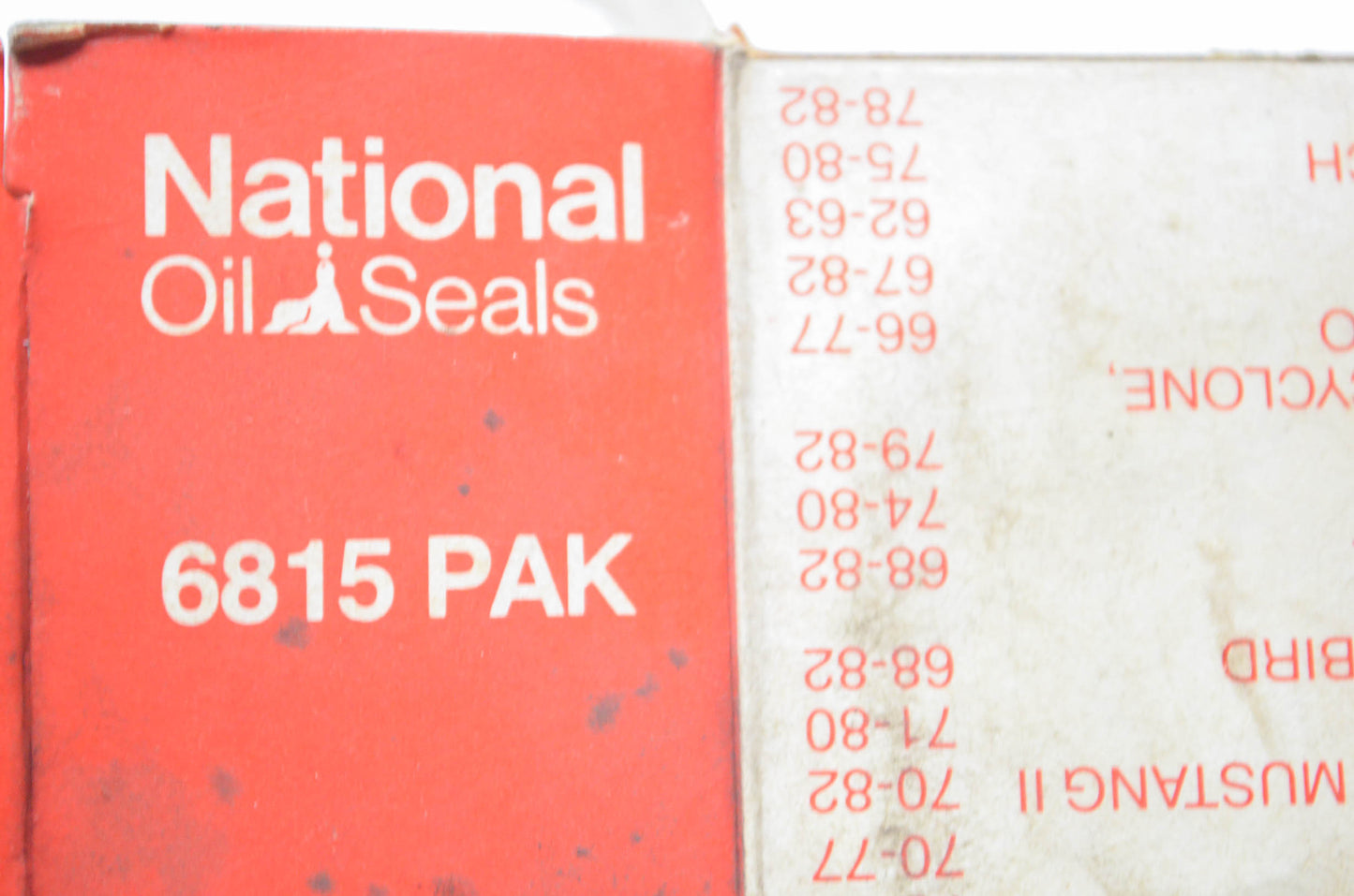 National Oil Seals 6815 PAK, 6815 Oil Seal NOS