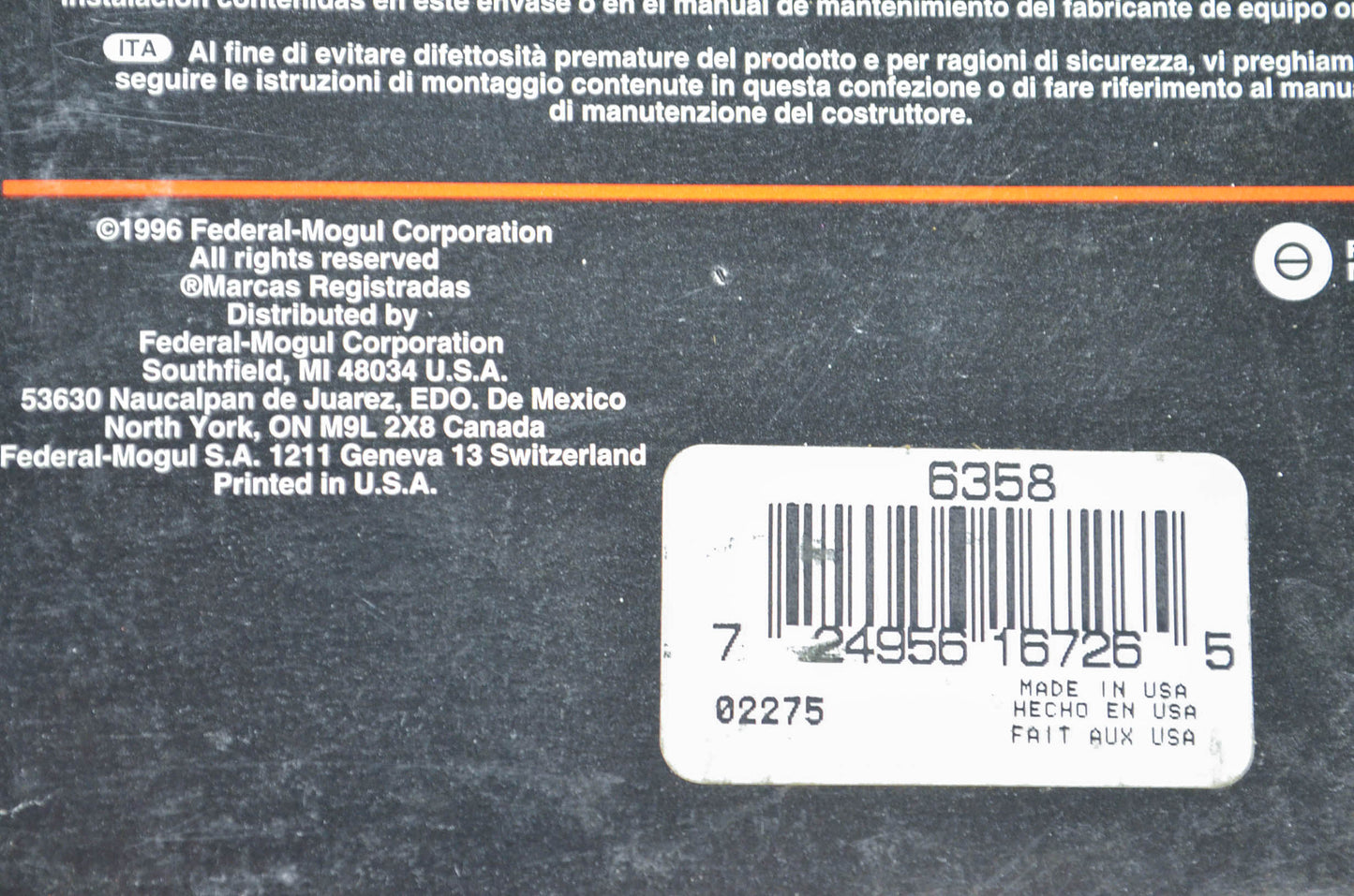Federal Mogul 6358 Oil Seal NOS