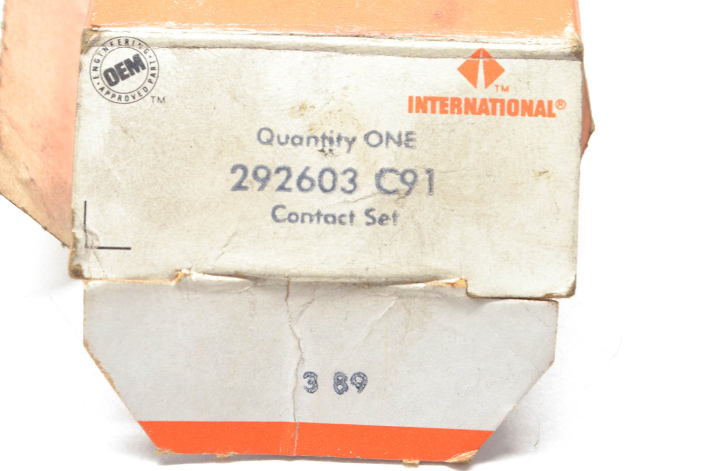 International 292603 C91 Ignition Contact NOS