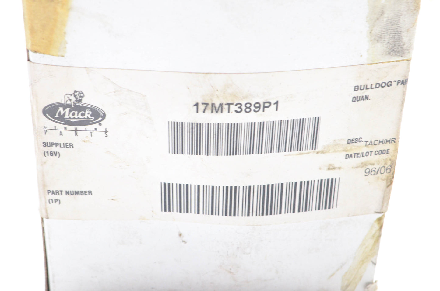 Mack 17MT389P1 Tachometer Kit NOS